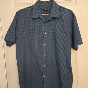 Van Heusen Blue Checkered Men's Shirt